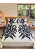 Hand Painted Rayon Bedsheet Set King Size Hand Painted Rayon Bedsheet Set King Size